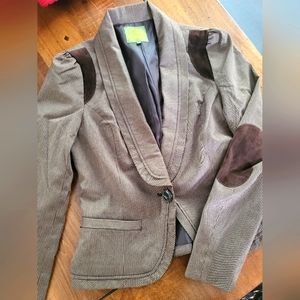 Brown Pinstripe Blazer